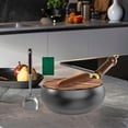 thumbnail image 1 of Wok Pan 9.45 [Wok Cooking Cooking Multipropiors Flat Botthip Tinking Tradicional De Cocina, 1 of 8