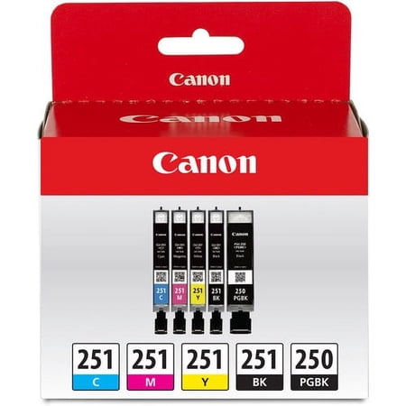 UPC: 0660685202177 | Canon PGI-250 / CLI-251 5 Color Value Pack
