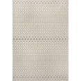 thumbnail image 4 of JONATHAN  Y  Duenas High-Low Two-Tone Monstera Leaf Area Rug 3 X 5 - Cream/Gray, 4 of 5