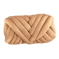 thumbnail image 2 of kurtrusly 1/2/3/5 Soft Chunky Yarn for Cozy DIY Rug Making and Sweaters Khaki 2.5cm 1 Pc, 2 of 6