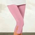 thumbnail image 7 of cocolona Womens Summer Capri Leggings High Waisted Solid Color Slim Legging Pants Stretchy Soft Yoga Gym Workout Pants S-3XL, 7 of 7