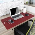thumbnail image 6 of Shanna Desk Pad Office Desk Mat Non-Slip PU Leather Desk Blotter,Laptop Mouse Pad,Waterproof Desk Writing Pad for Office and Home (Black+Red, 23.6" x 13.8"), 6 of 8