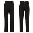 thumbnail image 1 of Puntoco Pantalones casuales largos para hombre Pantalones casuales con bolsillos sólidos vintage para hombre, 1 of 5