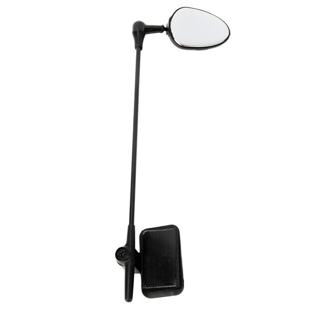 Qiilu Rearview Mirror,ABS Universal Adjustable Bike Bicycle Cycling Riding Mirror Helmet Rearview Rear View Glasses, Bike Rear View Glasses