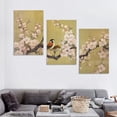thumbnail image 4 of ONETECH Giclee Canvas Prints Wall art Birds on Blooming Trees Floral Pictures Paintings for Living Room Bedroom Home Decorations Large Modern Stretched 12''x16''X3 Panels, 4 of 4