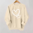 thumbnail image 2 of Sweatshirt for Women Perfect For Daily Wear or Loungewear! The Best Choice for Valentine's DayS Brown Valentine's Day Sweatshirt, 2 of 6