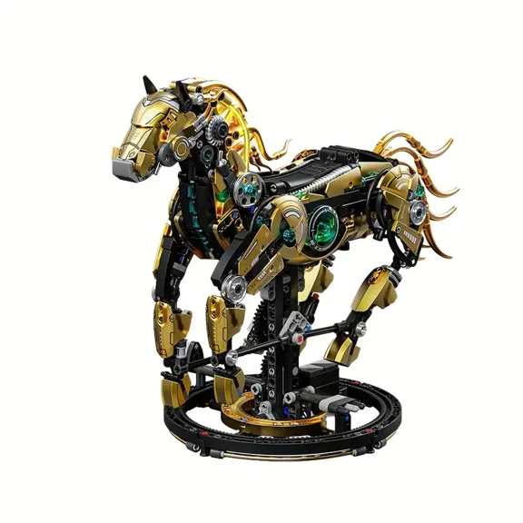 GZBrick Mechanical Horse Building Sets Compatible with Lego Animal Robot Model for Adults Boys 1055PCS