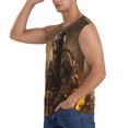 thumbnail image 3 of Balery Apocalyptic Skull Soldier Camisetas sin mangas para hombre, absorbe la humedad y protege contra el mal olor.-XX-Large, 3 of 7