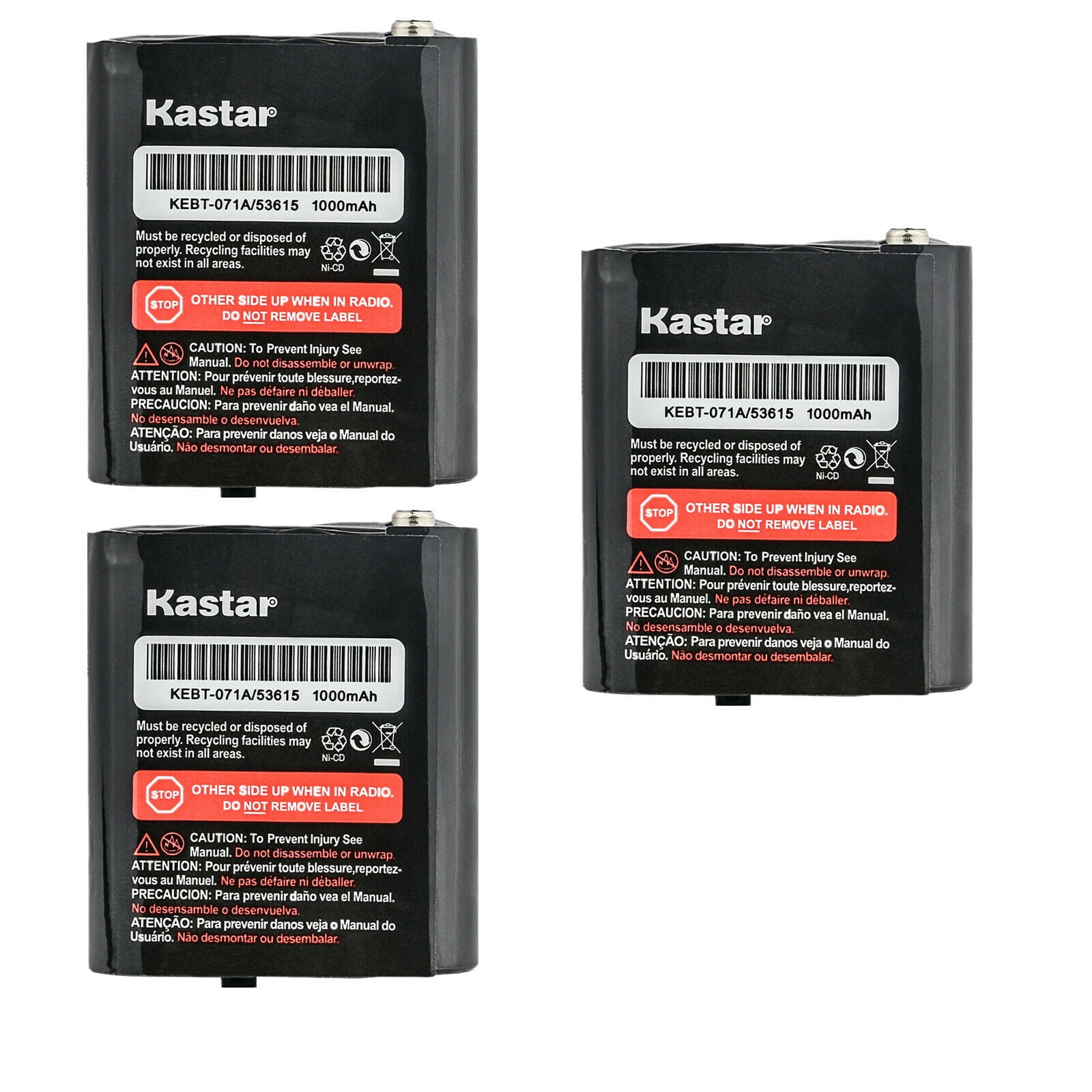 Kastar 4-Pack 53615 Battery Compatible with Motorola Walkie Talkies Two-Way  Radio TalkAbout T5300, TalkAbout T5320, TalkAbout T5400, TalkAbout T5410,  TalkAbout T5420, TalkAbout T5500, TalkAbout T5512