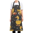 thumbnail image 5 of Funny Ducks Kitchen Apron with 2 Pockets Adjustable waterproof Cooking Aprons for Women Men Chef, 5 of 7