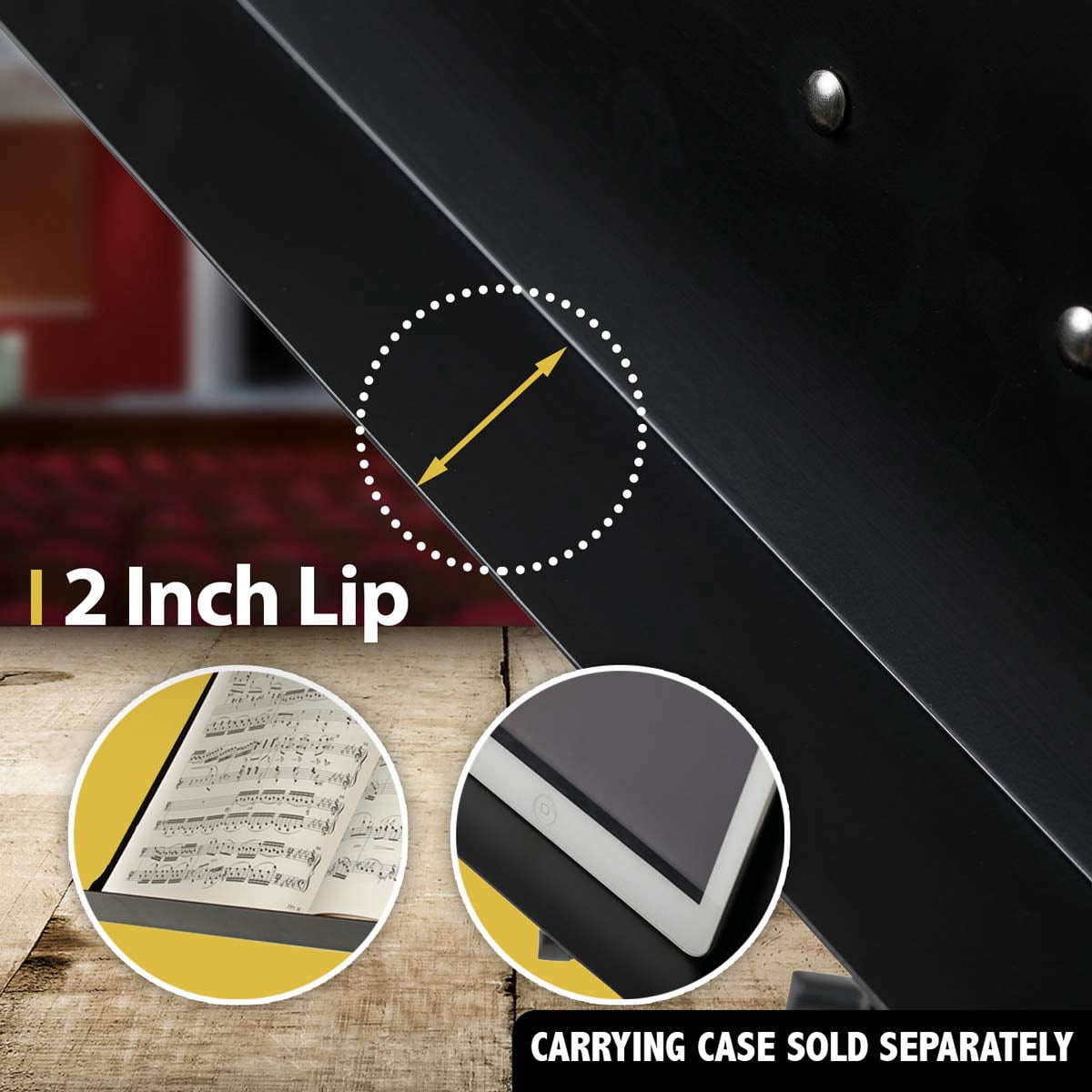 Hola! HM-MS+ Professional Folding Orchestra Sheet Music Stand + Carry Bag