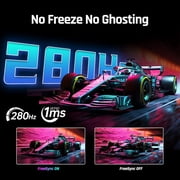 KTC 27 Inch 280Hz / 240Hz Gaming Monitor 1ms GTG 350nits Fast VA 1080P, Tilt, 126% sRGB, Adaptive Sync, 4000:1 Contrast Ratio, HDR, DisplayPort 1.4 / HDMI 2.0, VESA