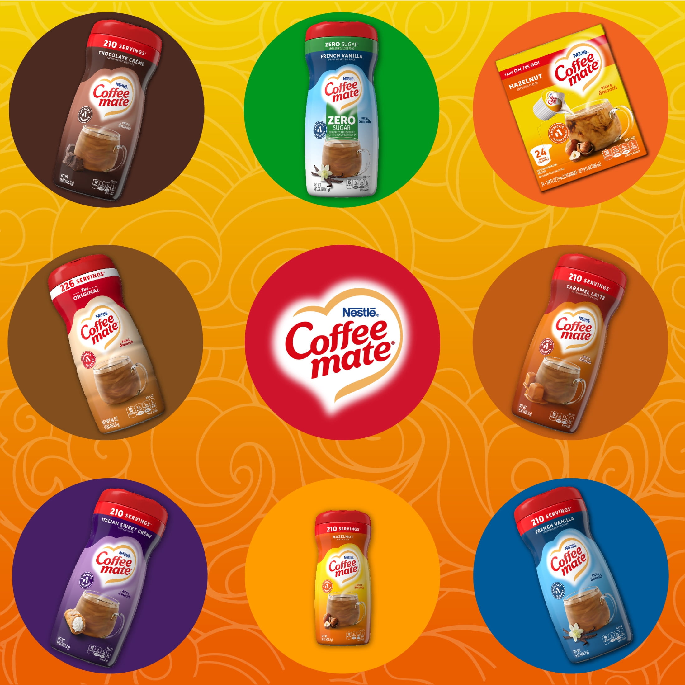 Coffee mate Hazelnut Powder Coffee Creamer, 15 oz