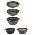 thumbnail image 4 of 2 cuencos plegables para perros, plato plegable para mascotas, cuenco de viaje para alimentación de agua y comida para gatos Xemadio WHFLD55, 4 of 8