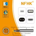 thumbnail image 1 of Down Ang USB 2.0 Type-A Male to Female Extension Data Flat Slim FPC Cable for FPV & Disk & Scanner & Printer, 1 of 1