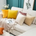 thumbnail image 3 of suxuMhao Plush Soft Velvet Decorative Pillows, 2 Pack 18×18 In Gray Blue Throw Pillows, Fluffy Accent Pillows for Office/Home Decoration, Comfortable Square Decorative Cushion, 3 of 4