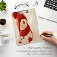 thumbnail image 5 of FMSHPON Christmas Snowman Winter Clipboard Hardboard Wood Nursing Clip Board and Pull for Standard A4 Letter 13x9 inches, 5 of 7