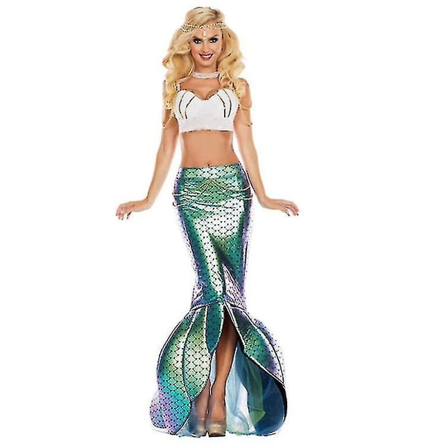 2023 - Vestido de sirena con purpurina para adultos - M Expedited Sincero Electrónica