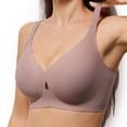 thumbnail image 5 of Alkepwun Full Coverage Jelly Bras Push-Up No Underwire Lightweight Breathable Adjustable Straps Running Sports Bra Solid Color Plus Size Lace Seamless Lift-Up Underwear, 5 of 6