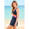 thumbnail image 3 of Swim 365 Women's Plus Size All-In-One Swimdress, 3 of 6