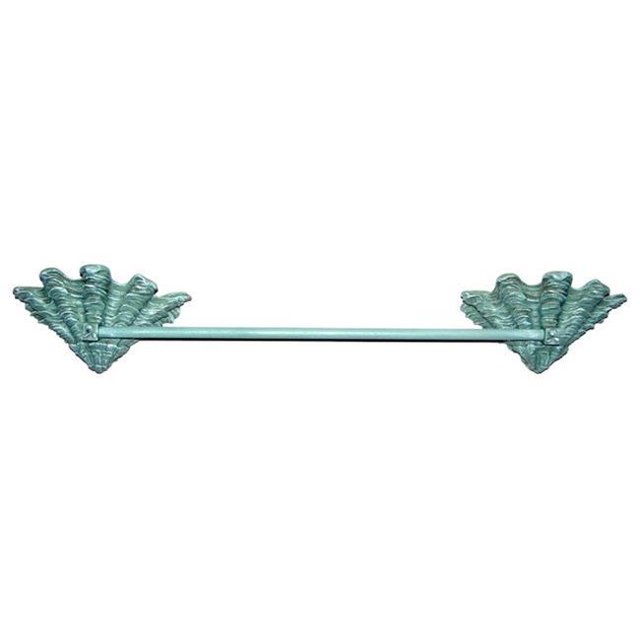 Hickory Manor Home HM972TB MY Sea Shell Towel Bar, Monarchy Blue