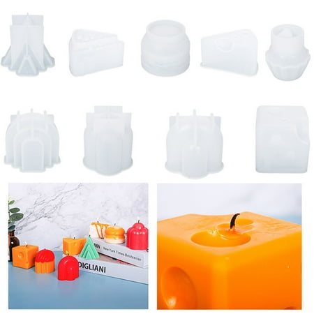 

Bcloud Candle Mold Easy to Shape Tree Shaped Flexible 3D Silicone Candle Soap Mold for DIY