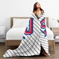 thumbnail image 5 of Shenandoah University Logo Fleece Blanket, Very Soft Microfiber Flannel Blanket for Couch Warm and Cozy for All Seasons, 5 of 6