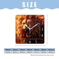 thumbnail image 2 of 10 Inch Wall Clock Battery Operated Silent Clock Decorative for Office, Kitchen, Outdoor, Living Room，Lion Animal Multicolor, 2 of 4