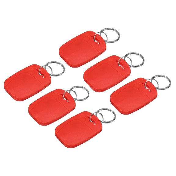 Uxcell Dual Frequency Read Only Rfid- Proximity IC/ID Key-Fobs Tag Red 6 Pack