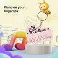 thumbnail image 2 of LYMAYTER Electronic Keyboard Keychain Pendant Mini Electronic Piano Shape Keychain Pendant - 8 Keys, Light MUS-CYYLic, Funny Gift, 2 of 7