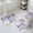 Purple, variant on Purple Gray Bath Mat 3 Piece Bathroom Rug Set, Vintage Country Abstract Gradient Aesthetic Non Slip Bath Rug Contour Mat and Toilet Lid Cover, Absorbent Shower Mats Soft Bath Rugs and Mats Sets