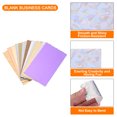 thumbnail image 3 of Uxcell 50 Business Card Stock 3.5" x 2" Blank Business Cards for Laser Printer Small Message Card Graffiti Scrapbooking DIY Thanks Cards, Diamond Silver, 3 of 6