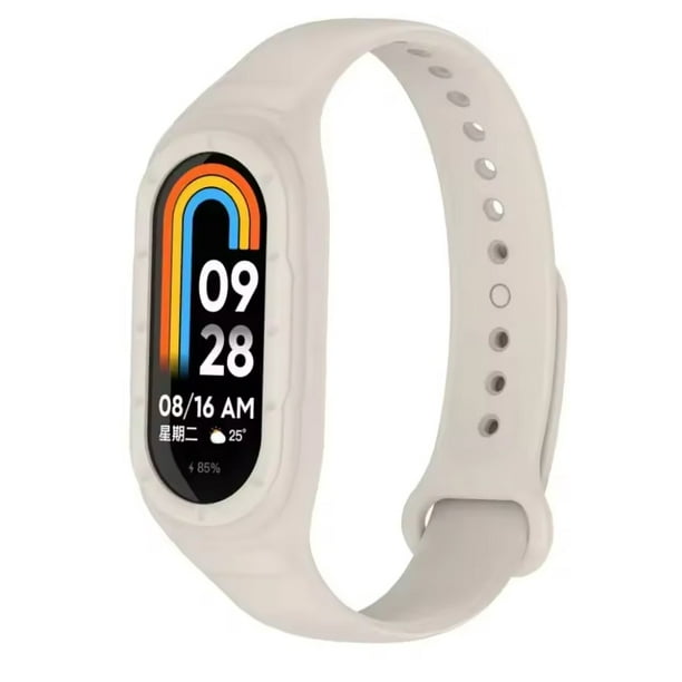 Correa de Silicona Deportiva Impermeable para Xiaomi Mi Band 9/8 con Case