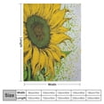 thumbnail image 4 of Fenyluxe Sunflower Print Throw Blanket - Soft Flannel Blanket for Bed, Couch, Car - Great Gift for All Seasons - Available in Multiple Sizes 60x80in, 4 of 6