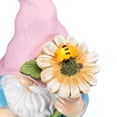 thumbnail image 6 of Northlight LED Solar Lighted Sunflower Gnome Outdoor Garden Statue - 8.5", 6 of 9