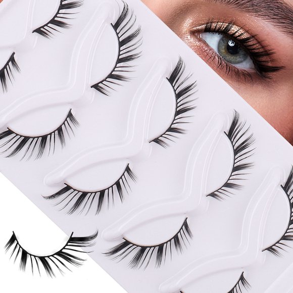 Xiao Hua 15 pares de pestañas postizas de visón tenues, suaves y voluminosas, de aspecto natural, HLY-46