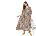 thumbnail image 3 of Caftans Longs pour Femmes Grande Taille Robe Caftan Robe de Soirée Fête Été Plage Robe d'Été Manches Kimono Longues Robes Décontractées en Ligne, 3 of 7