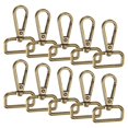 thumbnail image 1 of Uxcell Ganchos de Garra de Langosta [10pcs] - Ganchos de Disparo Giratorios de Aleación de Zinc para Hacer Llaveros y Manualidades de Bricolaje - [Bronce - 2 x 1.4 IN], 1 of 6