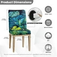 thumbnail image 5 of COEQINE Dining Room Chair Slipcovers Set of 1, Stretchable Universal Fit Chair Protector Polyester Spandex Machine Washable Covers for Dining Room, Hotel, Ceremony, Tropical Monstera Leaf, 5 of 7