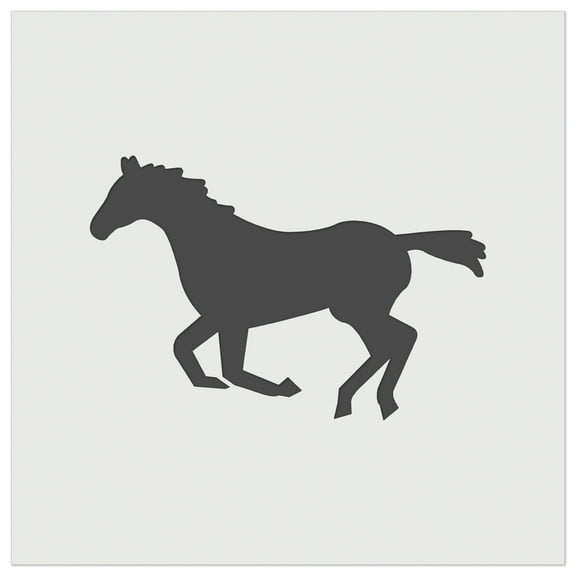 Horse Running Solid DIY Cookie Wall Craft Stencil - 5.5 Inch