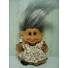 7 Russ Berrie Gray Hair Grandmother Troll Doll