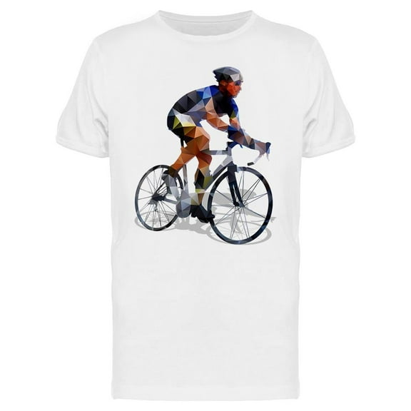 Cycling Abstract Graphic T-Shirt Men -Image by Shutterstock, Male x-Large