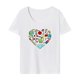 thumbnail image 1 of Camiseta básica para mujer jinwen simple cuello redondo para viajes S, 1 of 7