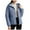 #314-Blue, variant on Women's Hooded Lightweight Down Jacket - Casual Warm Thin Puffer Coat for Everyday Comfort and Outdoor Use