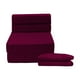 thumbnail image 2 of Funda Extra para Sofá Cama Cozy Plegable individual rosa, 2 of 7
