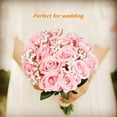 thumbnail image 5 of Zukuco 10 PCS Artificial Rose Flower Silk Roses Bouquet with Long Stem Fake for DIY Wedding Party Home Halloween Christmas Decoration (Pink), 5 of 7