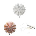 thumbnail image 2 of Advancent Estrella navideña 3D con luz ambiental, flor luminosa de papel, hecha a mano, para oficina, cafetería, restaurante, decoración Kits de decoración para fiestas Cadena de luces (20 LED), 2 of 5