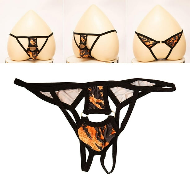 tanga para hombre Hombres Tangas Ropa interior Calzoncillos Pantalones Lenceria Ropa interior baja a A Magideal tanga para hombre Walmart en linea
