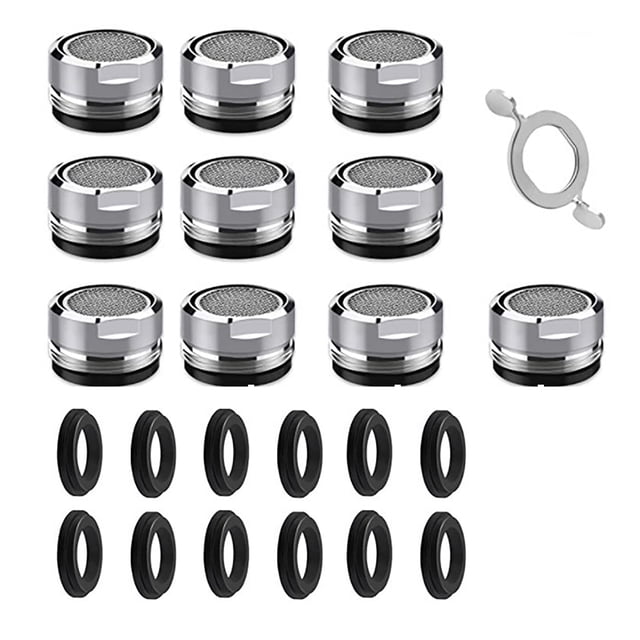 maskred 1 Set Aerators Sink Replacement Stainless Steel Male Thread Plastic Sturdy Mesh Nozzles Anti-corrosion Threads Adapter No.1 1Set