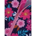 thumbnail image 5 of JanJean Kids Girls One Piece Swimsuits Prints Long Sleeve Bathing Suit Rash Guard Beach Swimwear Rose Red 4, 5 of 7